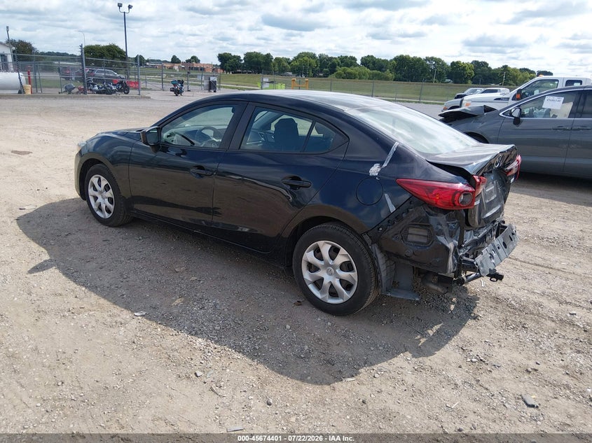 2018 Mazda 3 VIN 3MZBN1U75JM168414 IAAI salvage auction — REAR END, Salvage Title, sold $2,800 on 2026-09-02 (photo 3)