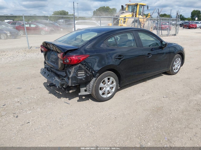 2018 Mazda 3 VIN 3MZBN1U75JM168414 IAAI salvage auction — REAR END, Salvage Title, sold $2,800 on 2026-09-02 (photo 4)