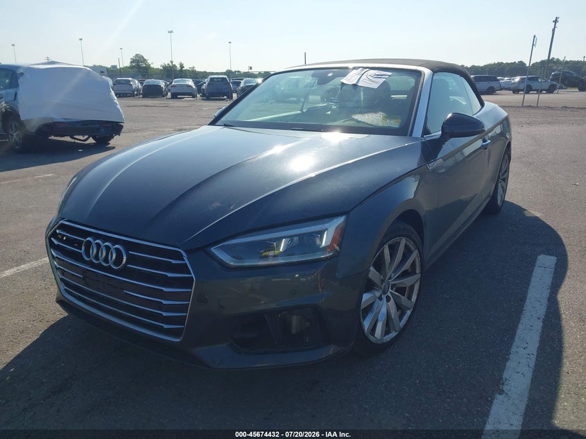 2018 Audi A5 VIN WAUYNGF55JN015806 IAAI salvage auction — FRONT END, Wait Title, sold $25 on 2026-07-30 (photo 6)