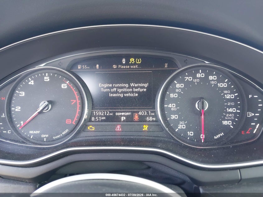 2018 Audi A5 VIN WAUYNGF55JN015806 IAAI salvage auction — FRONT END, Wait Title, sold $25 on 2026-07-30 (photo 7)