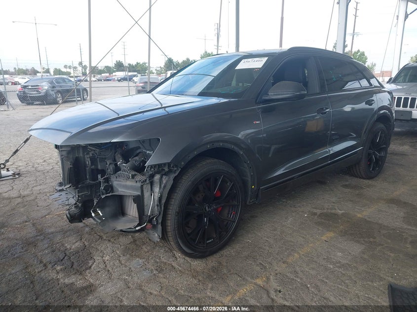2019 Audi Q8 VIN WA1EVAF1XKD031114 IAAI salvage auction — FRONT END, Salvage (California), sold $13,600 on 2026-07-31 (photo 2)