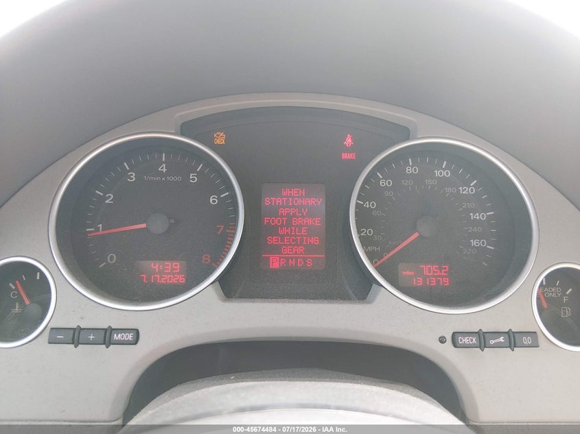 2009 Audi A4 VIN WAUDF48H19K000315 IAAI salvage auction — NORMAL WEAR, Clear (New Jersey), sold $550 on 2026-07-30 (photo 7)