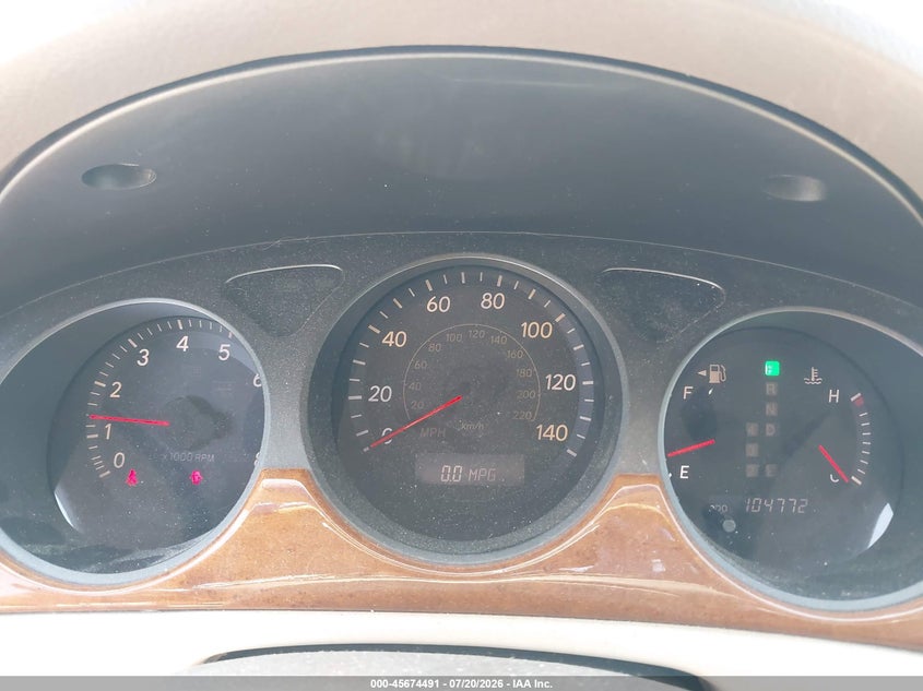 2005 Lexus Es 330 VIN JTHBA30G455065625 IAAI salvage auction — NORMAL WEAR, Clear (Pennsylvania), sold $550 on 2026-07-31 (photo 7)