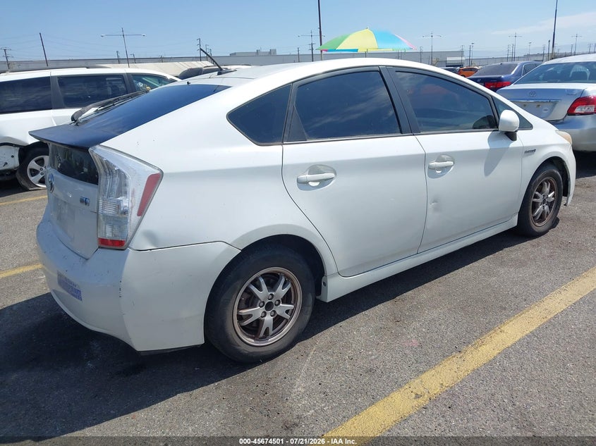 2010 Toyota Prius VIN JTDKN3DU2A0007025 IAAI salvage auction — NORMAL WEAR, Clear - Dealer Only (California), sold $525 on 2026-07-28 (photo 4)