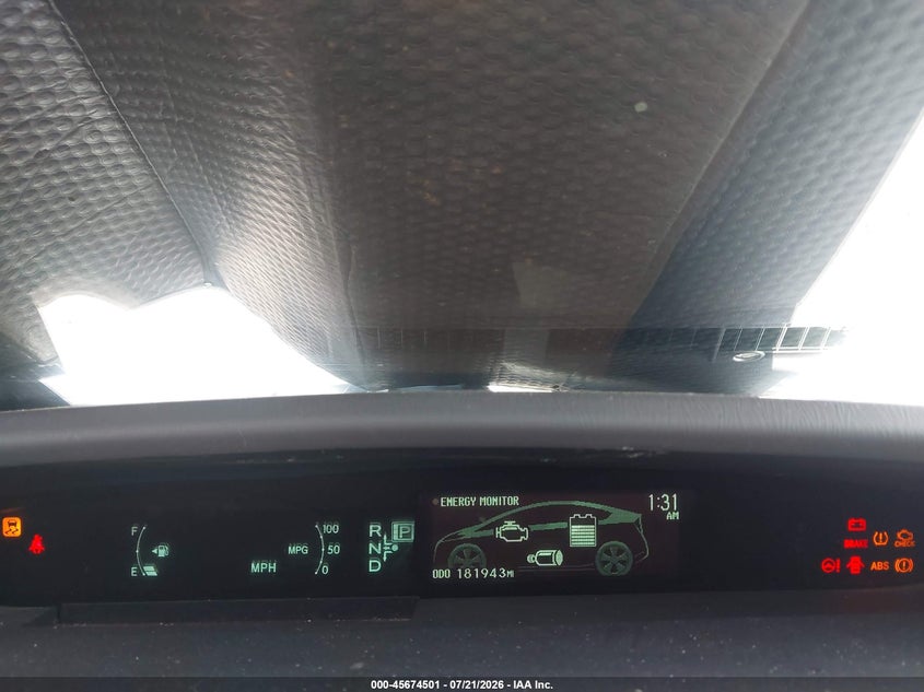 2010 Toyota Prius VIN JTDKN3DU2A0007025 IAAI salvage auction — NORMAL WEAR, Clear - Dealer Only (California), sold $525 on 2026-07-28 (photo 7)