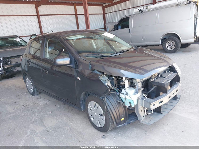 2024 Mitsubishi Mirage VIN ML32AUHJ2RH011660 IAAI salvage auction — RIGHT FRONT, Wait Title, sold $2,100 on 2026-07-30 (photo 1)