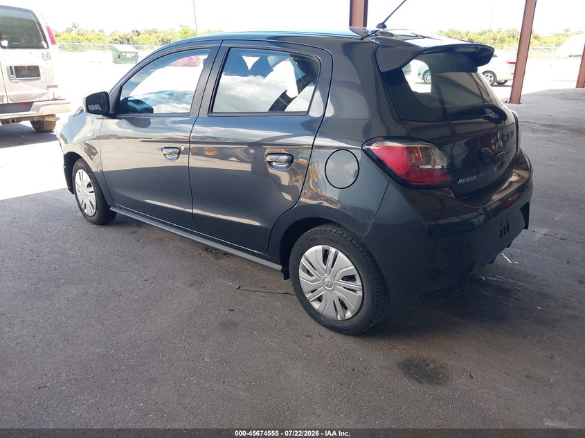 2024 Mitsubishi Mirage VIN ML32AUHJ2RH011660 IAAI salvage auction — RIGHT FRONT, Wait Title, sold $2,100 on 2026-07-30 (photo 3)