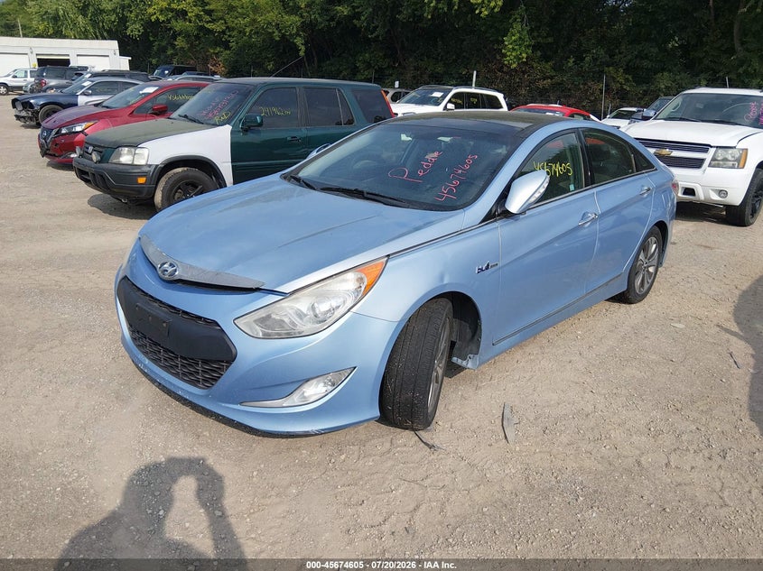 2013 Hyundai Sonata VIN KMHEC4A41DA075842 IAAI salvage auction — NORMAL WEAR, Clear (Indiana), sold $850 on 2026-07-29 (photo 2)
