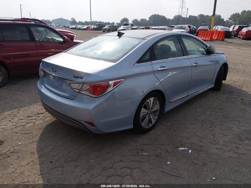 2013 Hyundai Sonata VIN KMHEC4A41DA075842 IAAI salvage auction — NORMAL WEAR, Clear (Indiana), sold $850 on 2026-07-29 (photo 4)