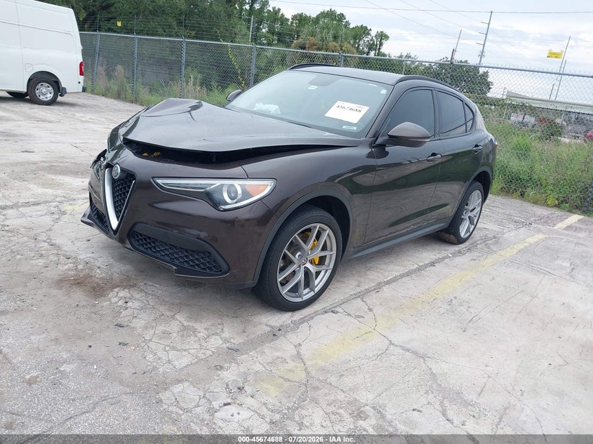 2018 Alfa romeo Stelvio VIN ZASFAKPN0J7B71240 IAAI salvage auction — FRONT END, Salvage Title, sold $2,400 on 2026-08-19 (photo 2)