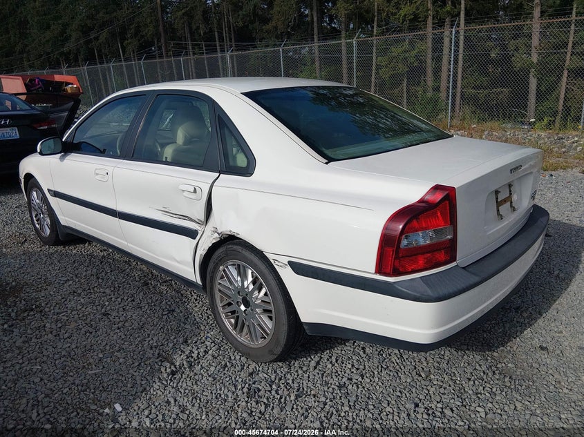 2001 Volvo S80 VIN YV1TS90D311180868 IAAI salvage auction — REAR END, Bill Of Sale (Washington), sold $725 on 2026-08-07 (photo 3)