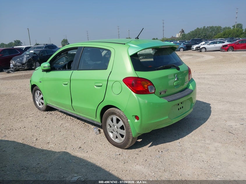 2015 Mitsubishi Mirage VIN ML32A4HJ2FH008253 IAAI salvage auction — NORMAL WEAR, Original (Ohio), sold $25 on 2026-07-29 (photo 3)