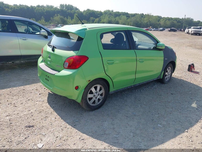 2015 Mitsubishi Mirage VIN ML32A4HJ2FH008253 IAAI salvage auction — NORMAL WEAR, Original (Ohio), sold $25 on 2026-07-29 (photo 4)