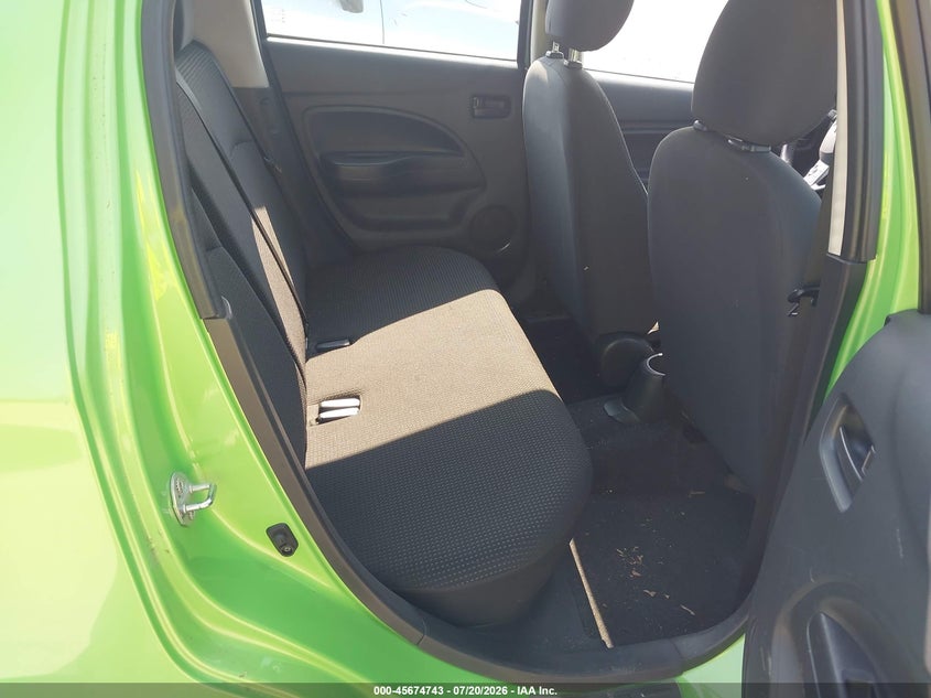 2015 Mitsubishi Mirage VIN ML32A4HJ2FH008253 IAAI salvage auction — NORMAL WEAR, Original (Ohio), sold $25 on 2026-07-29 (photo 8)