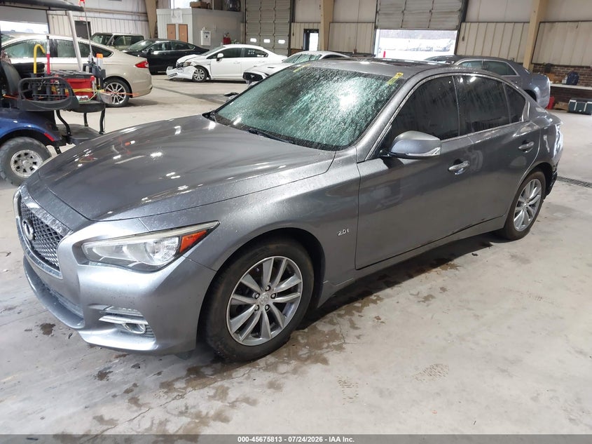 2016 Infiniti Q50 VIN JN1CV7AR4GM253381 IAAI salvage auction — REAR END, Wait Title, sold $1,950 on 2026-08-19 (photo 2)