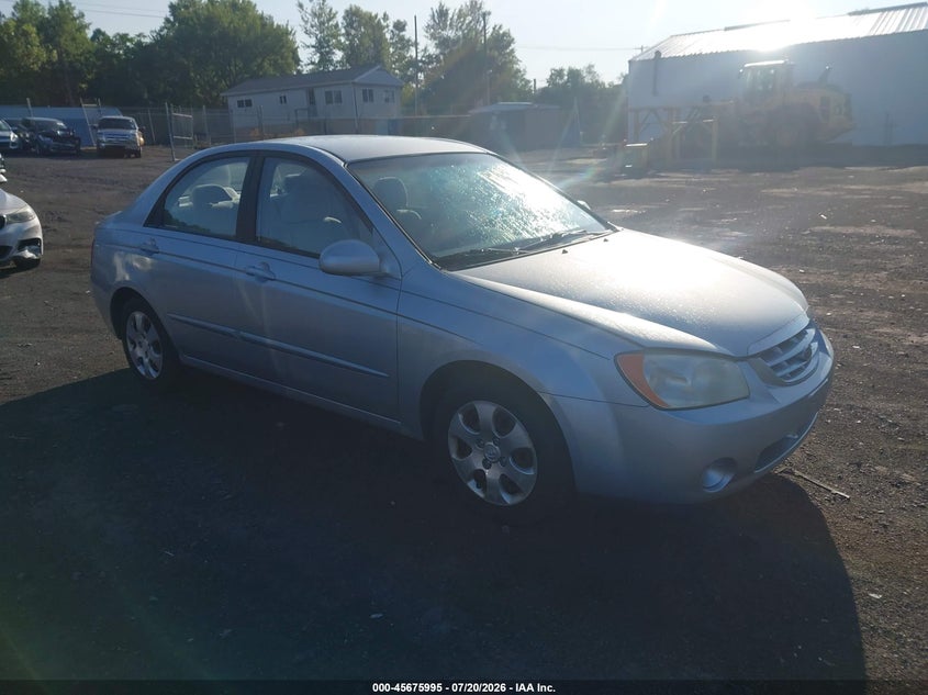 2006 Kia Spectra VIN KNAFE121065240486 IAAI salvage auction — NORMAL WEAR, Clear (Pennsylvania), sold $125 on 2026-07-28 (photo 1)