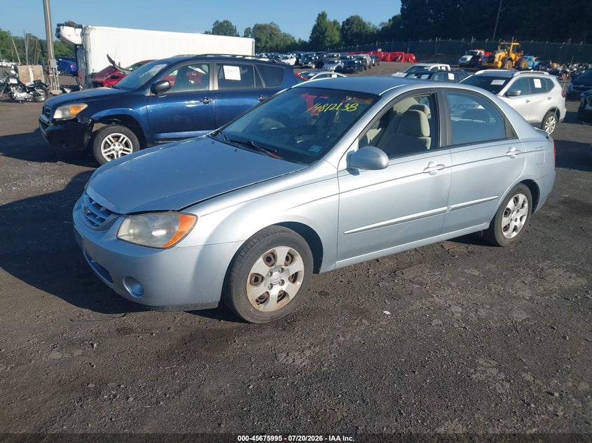 2006 Kia Spectra VIN KNAFE121065240486 IAAI salvage auction — NORMAL WEAR, Clear (Pennsylvania), sold $125 on 2026-07-28 (photo 2)
