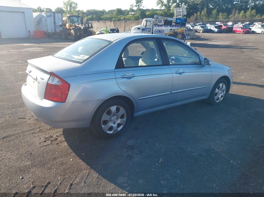 2006 Kia Spectra VIN KNAFE121065240486 IAAI salvage auction — NORMAL WEAR, Clear (Pennsylvania), sold $125 on 2026-07-28 (photo 4)