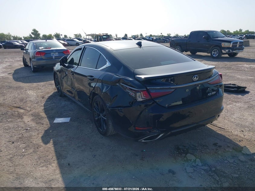2023 Lexus ES VIN 58AJZ1B17PU147395 IAAI salvage auction — REAR END, Wait Title, sold $15,700 on 2026-09-16 (photo 3)