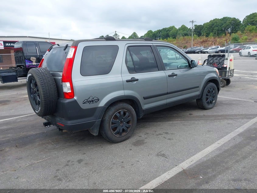 2006 Honda Cr-v VIN SHSRD78886U422910 IAAI salvage auction — MECHANICAL, Clear (Pennsylvania), sold $475 on 2026-07-30 (photo 4)