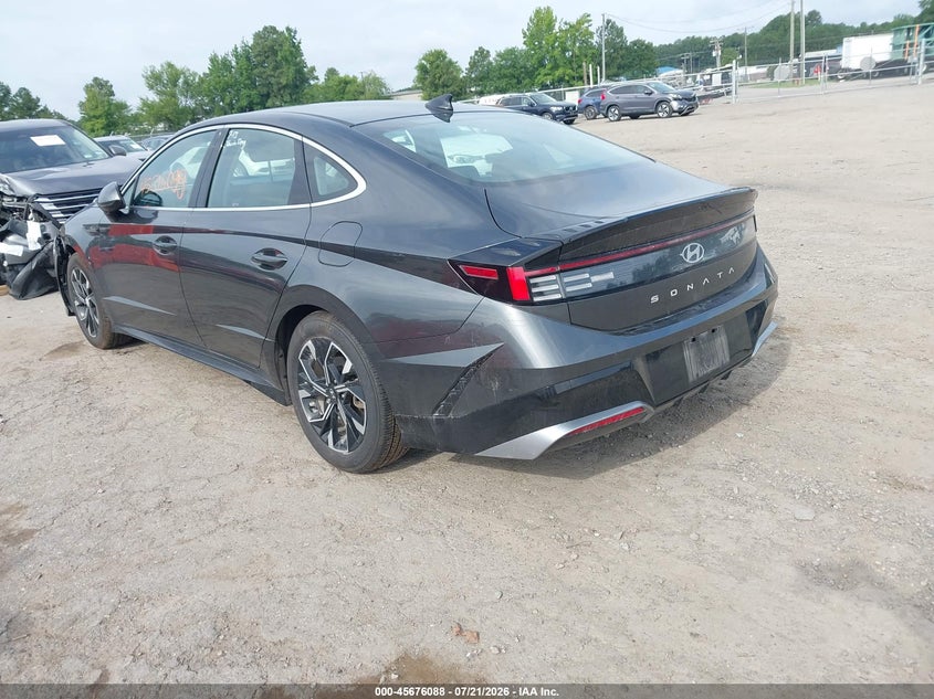 2025 Hyundai Sonata VIN KMHL64JA0SA447320 IAAI salvage auction — LEFT FRONT, Enterprise Vehicles Clear Only (New Jersey), sold $9,100 on 2026-07-24 (photo 3)