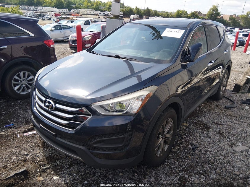 2016 Hyundai Santa fe VIN 5XYZTDLB0GG373241 IAAI salvage auction — NORMAL WEAR, Clear (Tennessee), sold $600 on 2026-07-30 (photo 2)
