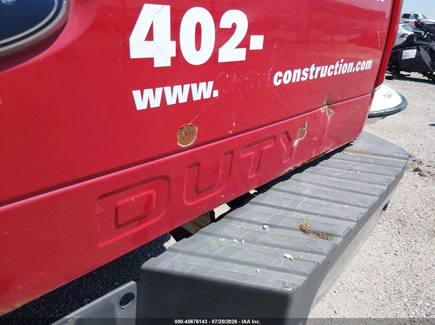 2009 Ford F-550 super duty VIN 1FTSW21549EA68413 IAAI salvage auction — REAR END, Certificate Of Title (Nebraska), sold $825 on 2026-07-30 (photo 6)