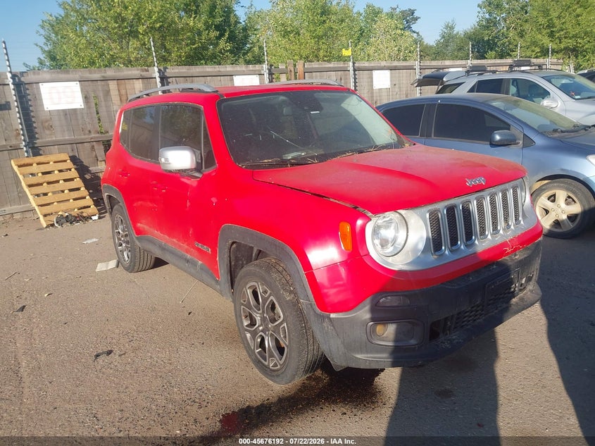 2016 Jeep Renegade VIN ZACCJBDT0GPE01014 IAAI salvage auction — NORMAL WEAR, Clear (Colorado), sold $1,000 on 2026-08-04 (photo 1)