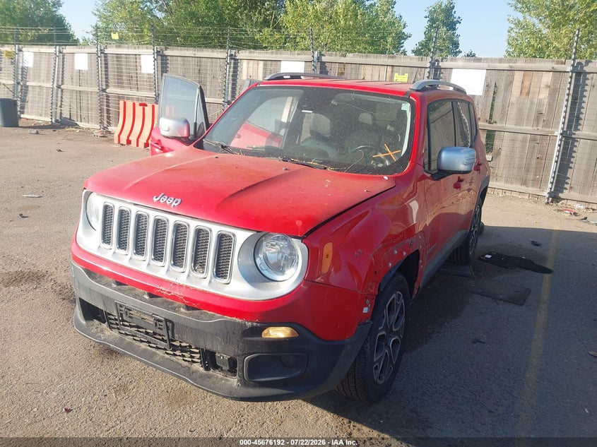 2016 Jeep Renegade VIN ZACCJBDT0GPE01014 IAAI salvage auction — NORMAL WEAR, Clear (Colorado), sold $1,000 on 2026-08-04 (photo 2)