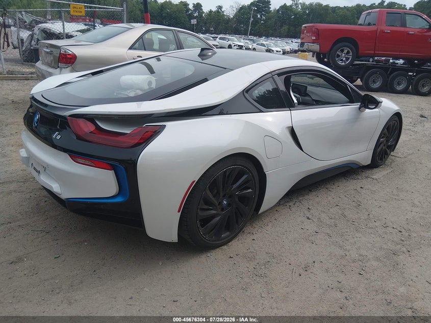 2016 BMW I8 VIN WBY2Z2C50GV674789 IAAI salvage auction — RIGHT FRONT, Salvage Title, sold $15,100 on 2026-09-29 (photo 4)