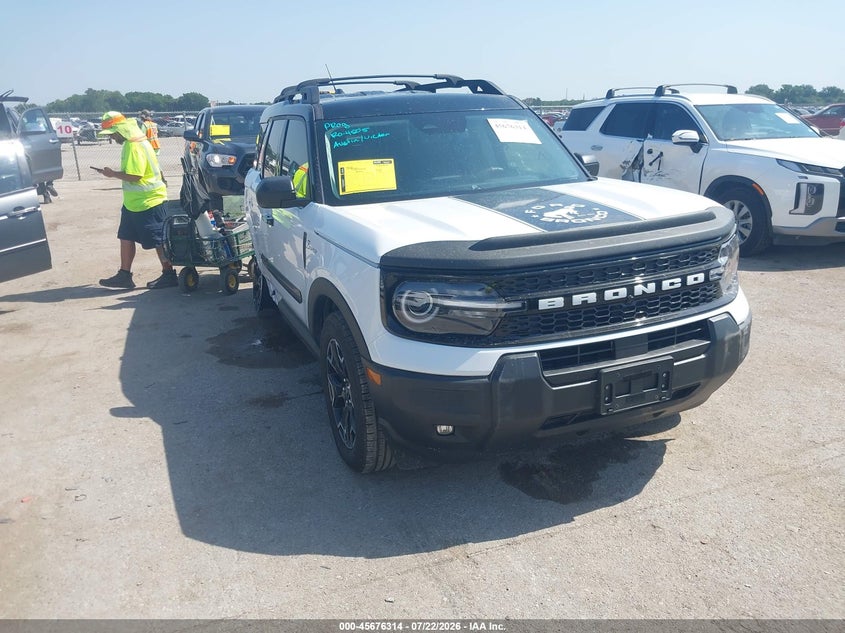 2025 Ford Bronco sport VIN 3FMCR9CN0SRE35436 — IAAI salvage auction photo