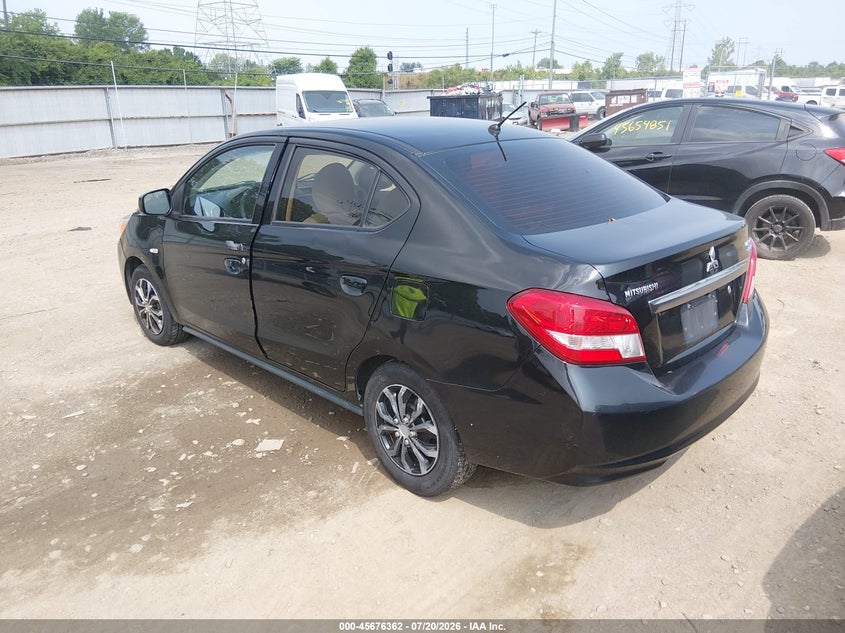 2019 Mitsubishi Mirage VIN ML32F3FJ7KHF00949 IAAI salvage auction — NORMAL WEAR, Original (Ohio), sold $25 on 2026-07-30 (photo 3)