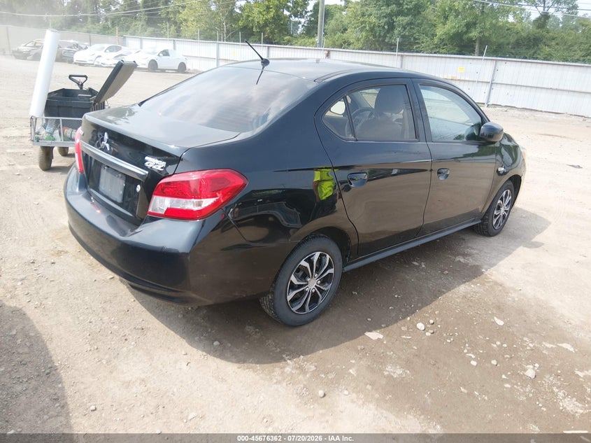 2019 Mitsubishi Mirage VIN ML32F3FJ7KHF00949 IAAI salvage auction — NORMAL WEAR, Original (Ohio), sold $25 on 2026-07-30 (photo 4)