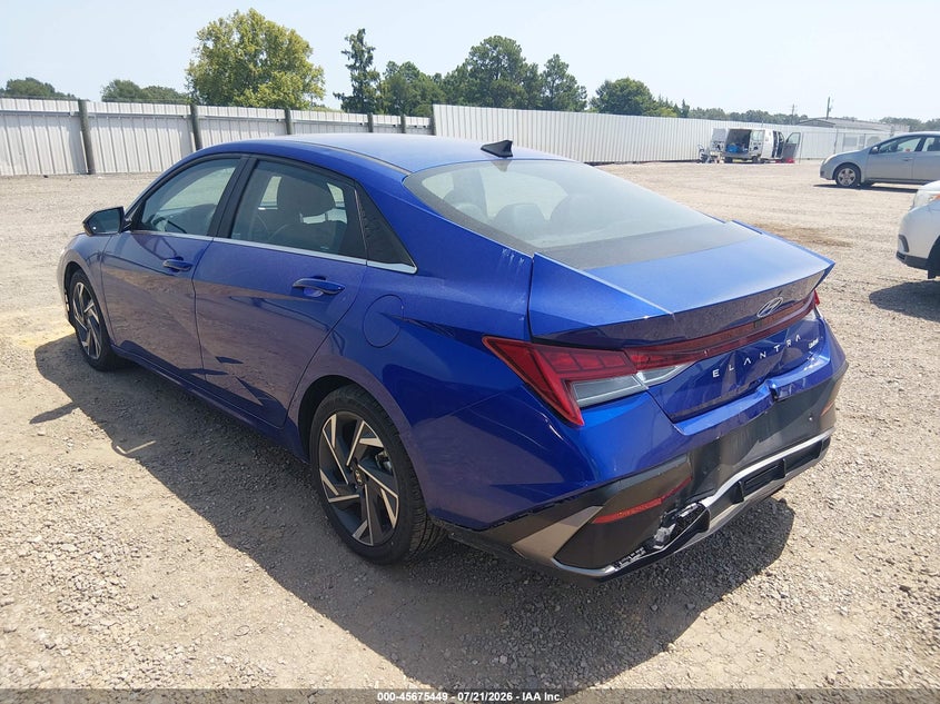 2024 Hyundai Elantra VIN KMHLP4DG4RU836337 IAAI salvage auction — REAR END, Enterprise Vehicles Clear Only (Colorado), sold $12,000 on 2026-07-28 (photo 3)