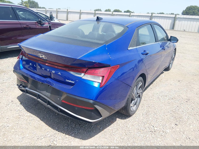 2024 Hyundai Elantra VIN KMHLP4DG4RU836337 IAAI salvage auction — REAR END, Enterprise Vehicles Clear Only (Colorado), sold $12,000 on 2026-07-28 (photo 4)