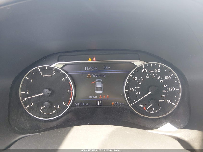 2025 Nissan Altima VIN 1N4BL4CV1SN310670 IAAI salvage auction — NORMAL WEAR, Enterprise Vehicles Clear Only (Florida), sold $14,000 on 2026-07-28 (photo 7)