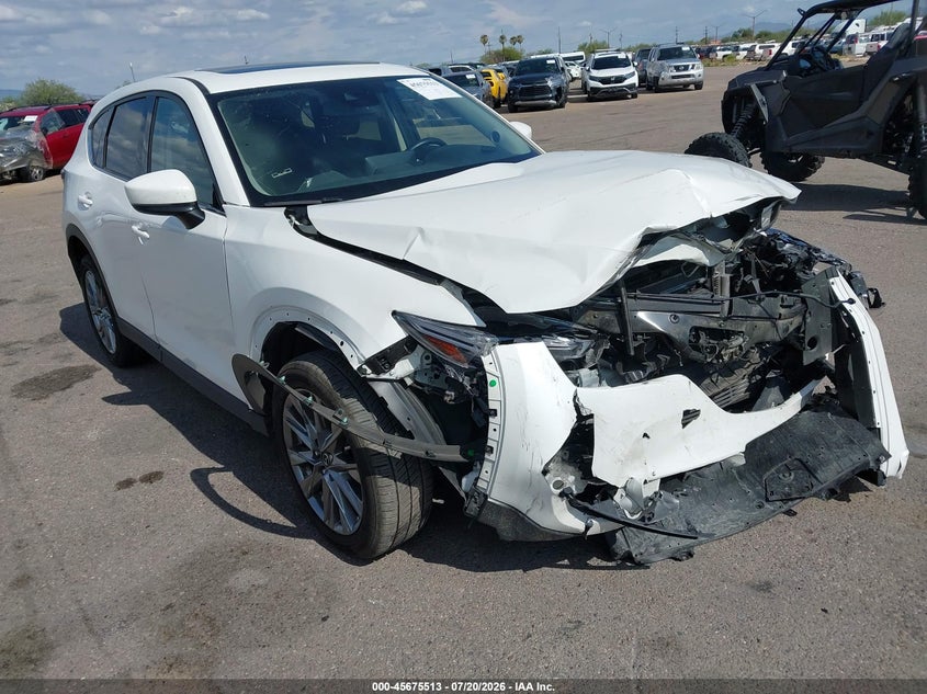 2021 Mazda Cx-5 VIN JM3KFBAY5M0473817 IAAI salvage auction — FRONT END, Salvage Title, sold $3,350 on 2026-08-01 (photo 1)