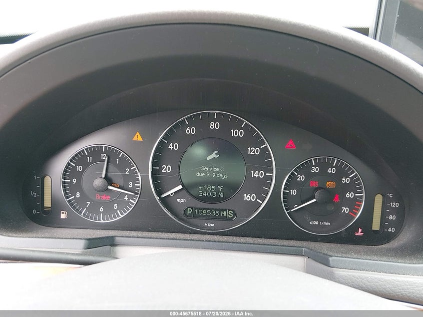 2007 Mercedes-benz E-class VIN WDBUF56X57B055316 IAAI salvage auction — FRONT END, Salvage (California), sold $1,100 on 2026-08-03 (photo 7)