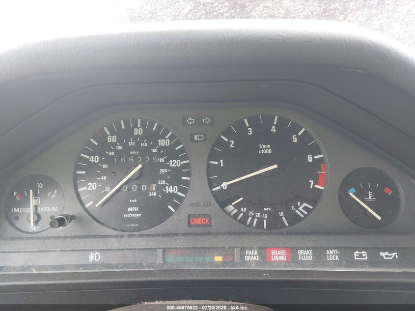 1991 BMW 3 series VIN WBAAD131XMED14587 IAAI salvage auction — NORMAL WEAR, Clear - Dealer Only (California), sold $2,050 on 2026-07-29 (photo 7)