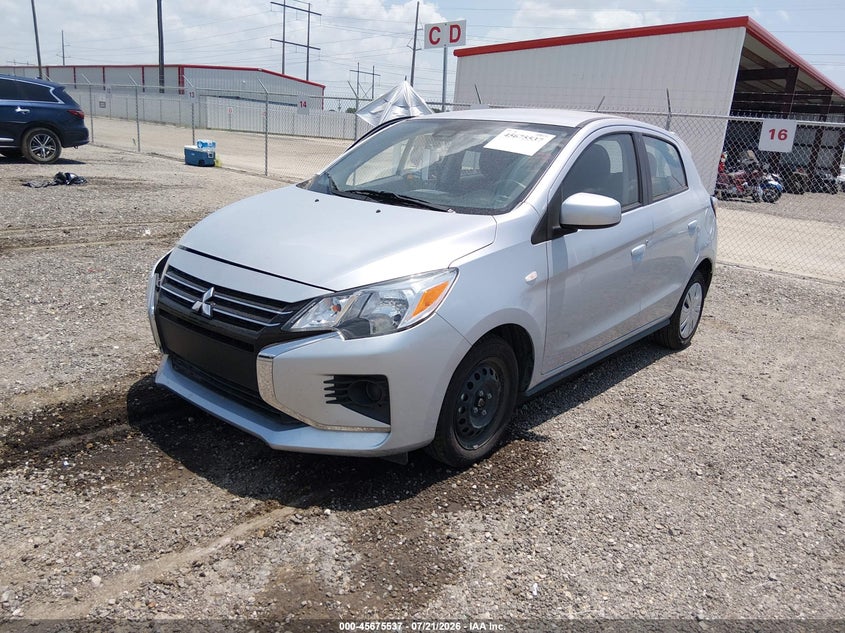 2024 Mitsubishi Mirage VIN ML32AUHJ5RH025228 IAAI salvage auction — RIGHT SIDE, Rebuildable (Florida), sold $2,500 on 2026-07-28 (photo 2)