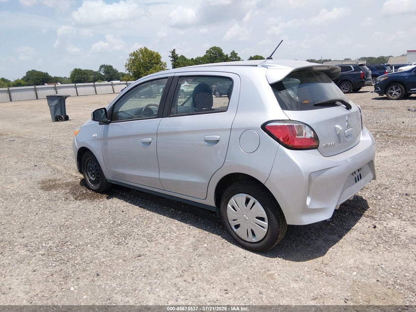 2024 Mitsubishi Mirage VIN ML32AUHJ5RH025228 IAAI salvage auction — RIGHT SIDE, Rebuildable (Florida), sold $2,500 on 2026-07-28 (photo 3)
