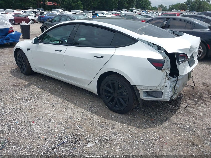 2022 Tesla Model 3 VIN 5YJ3E1EB4NF271019 IAAI salvage auction — REAR END, Salvage (Georgia), sold $9,700 on 2026-09-01 (photo 3)