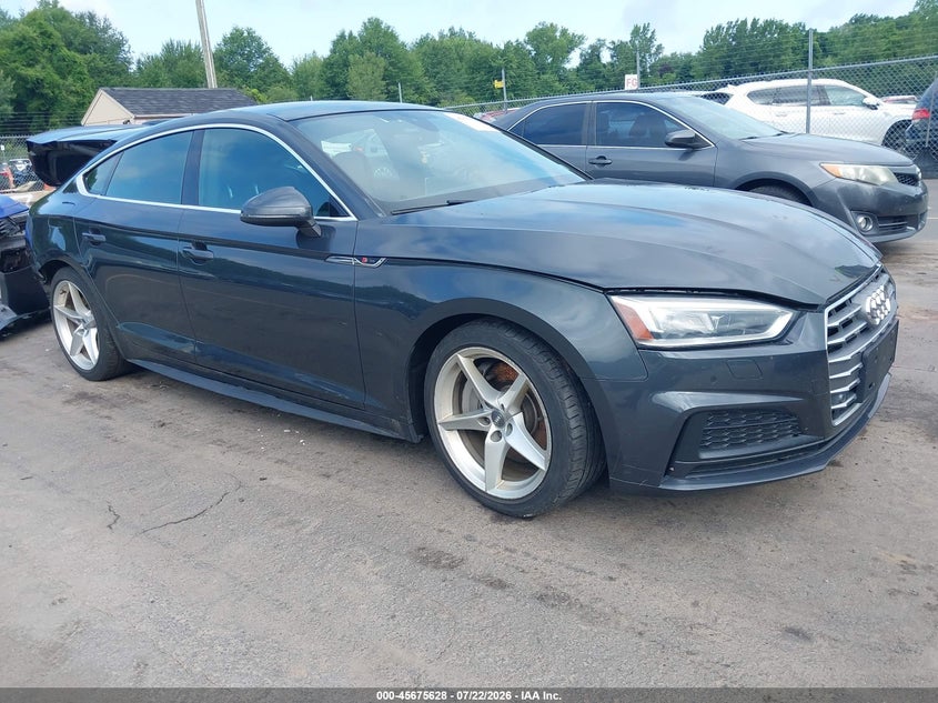 2018 Audi A5 VIN WAUENCF51JA060308 IAAI salvage auction — REAR END, Salvage (Idaho), sold $5,200 on 2026-08-01 (photo 1)