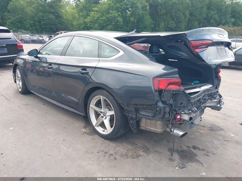 2018 Audi A5 VIN WAUENCF51JA060308 IAAI salvage auction — REAR END, Salvage (Idaho), sold $5,200 on 2026-08-01 (photo 3)