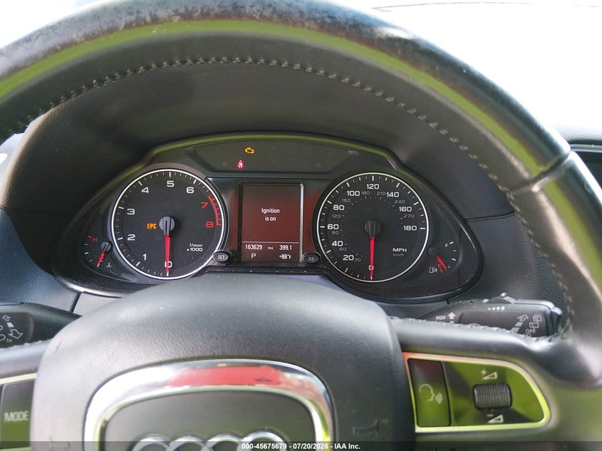 2012 Audi Q5 VIN WA1LFBFP0CA103875 IAAI salvage auction — LEFT SIDE, Clear (Alabama), sold $775 on 2026-07-27 (photo 7)