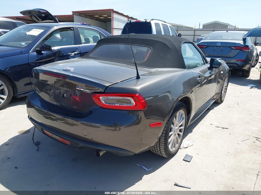 2017 Fiat 124 spider VIN JC1NFAEK3H0123479 IAAI salvage auction — FRONT & REAR, Salvage Title, sold $2,500 on 2026-08-19 (photo 4)