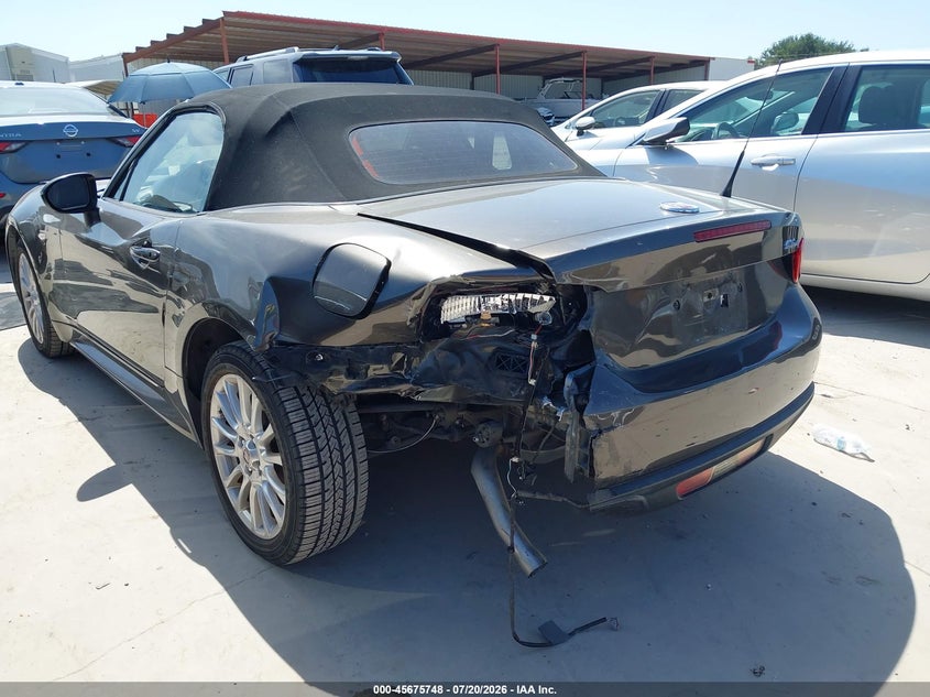 2017 Fiat 124 spider VIN JC1NFAEK3H0123479 IAAI salvage auction — FRONT & REAR, Salvage Title, sold $2,500 on 2026-08-19 (photo 6)
