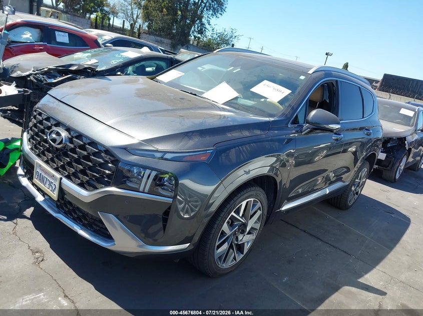 2022 Hyundai Santa fe VIN 5NMS54AL1NH394142 IAAI salvage auction — RIGHT FRONT, Salvage Title, sold $8,000 on 2026-08-21 (photo 2)