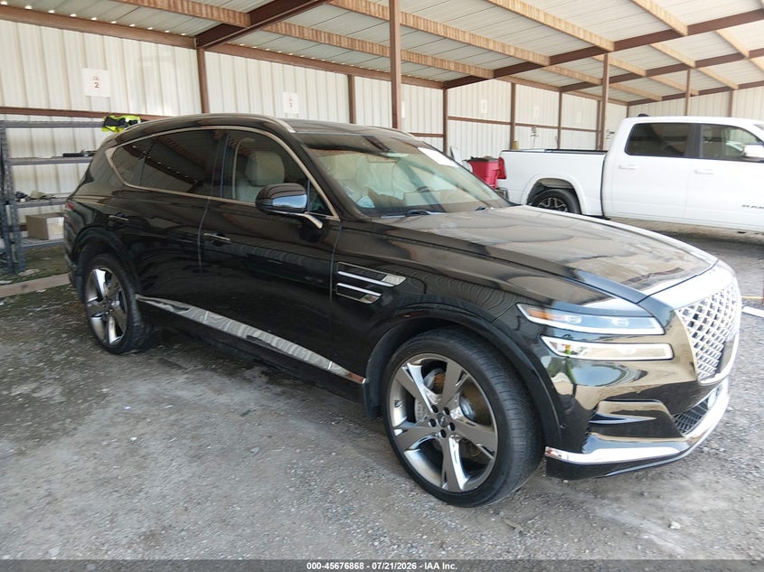 2022 Genesis Gv80 VIN KMUHCESC5NU082464 IAAI salvage auction — LEFT FRONT, Wait Title, sold $12,900 on 2026-08-29 (photo 1)