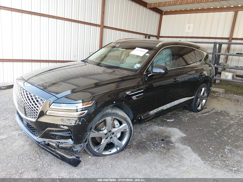 2022 Genesis Gv80 VIN KMUHCESC5NU082464 IAAI salvage auction — LEFT FRONT, Wait Title, sold $12,900 on 2026-08-29 (photo 2)